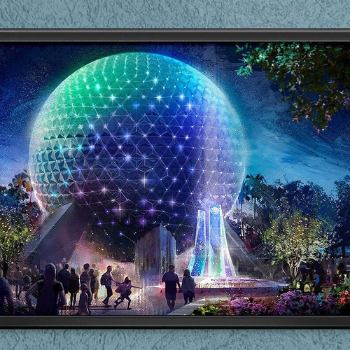 Disney World 50th Anniversary Epcot Center Print Poster Etsy