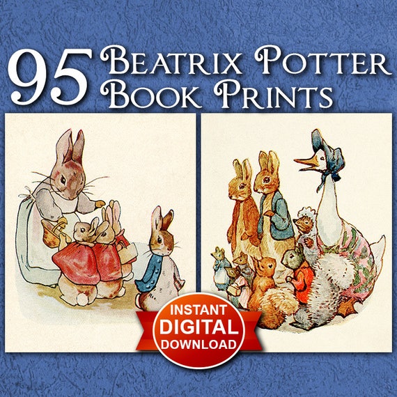 Digital Download Beatrix Potter Nursery Digital Download Set Peter
