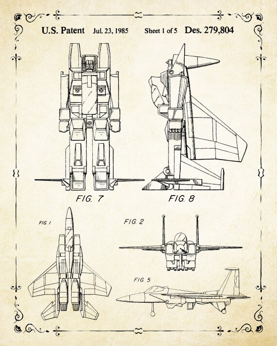 G1 predacon Decepticon Transformers têtues Patent Art Imprimé Prêt à encadrer!! G1 predacon Decepticon Transformers têtues Patent Art Imprimé Prêt à encadrer!!
