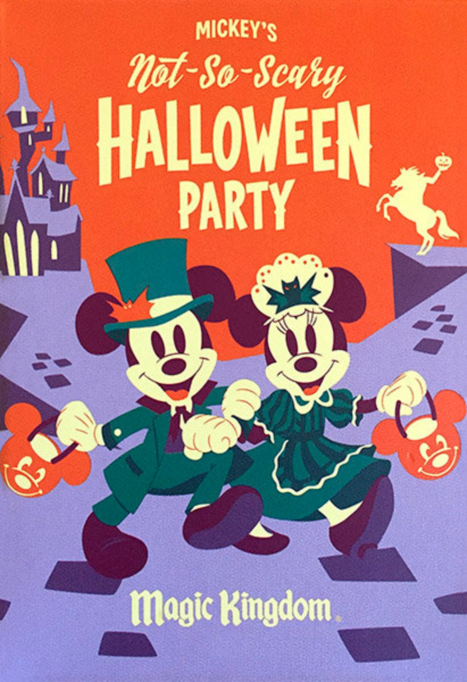 Mickey's Not so Scary Halloween Party Poster Print Etsy