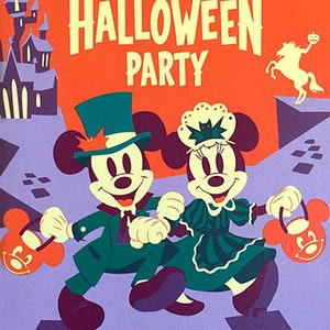 Mickey's Not so Scary Halloween Party Poster Print Reproduction Disney ...