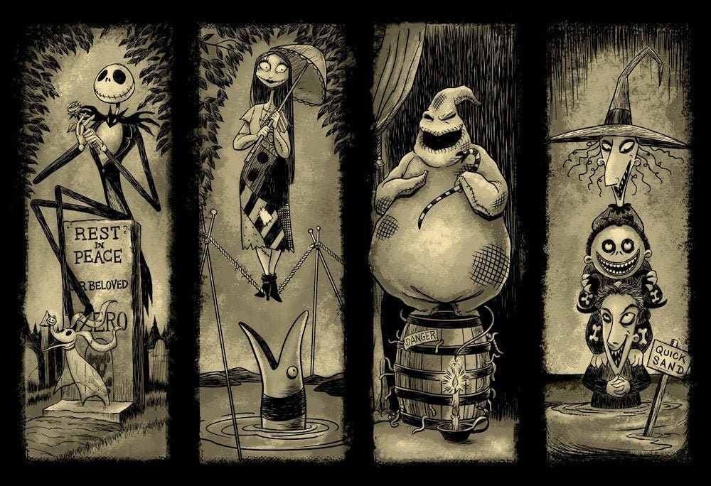 Disneyland Haunted Mansion Nightmare Before Christmas Etsy