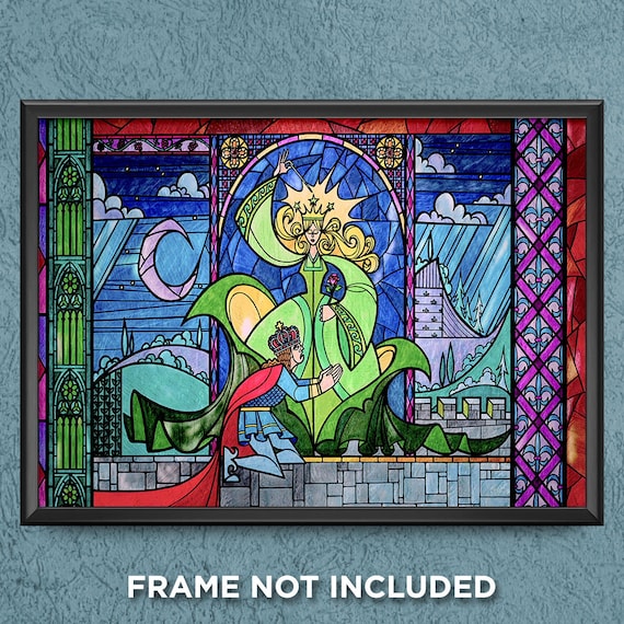 Disney Botanical Stained Glass Healing Scratch Art for Adults