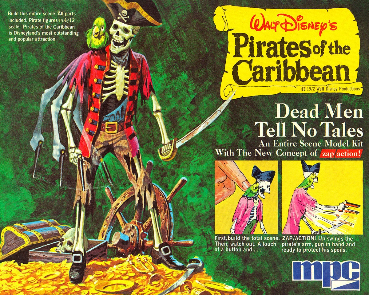Pirates of the Caribbean Model Toy Kit MPC Art Print Poster Etsy 日本