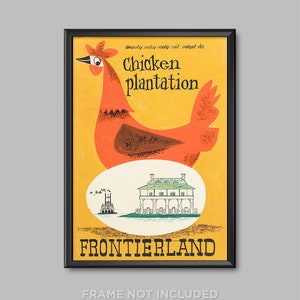 Swift’s Chicken Plantation House Concept Poster Print Frontierland Disneyland Restaurant Disney Sketch Drawing Painting Wall Art Decor 4093