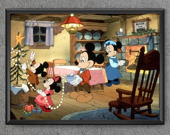 Buy Mickey's Christmas Carol Print Poster Minnie Tiny Tim Online in India - Etsy Buy Mickey's Christmas Carol Print Poster Minnie Tiny Tim Online in India - Etsy