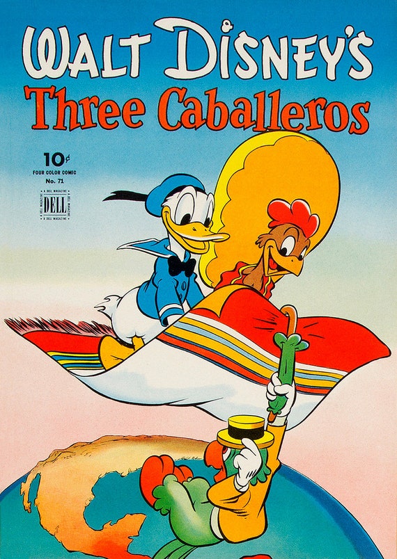 The Three Caballeros Art Print Poster Panchito Pistoles Jose