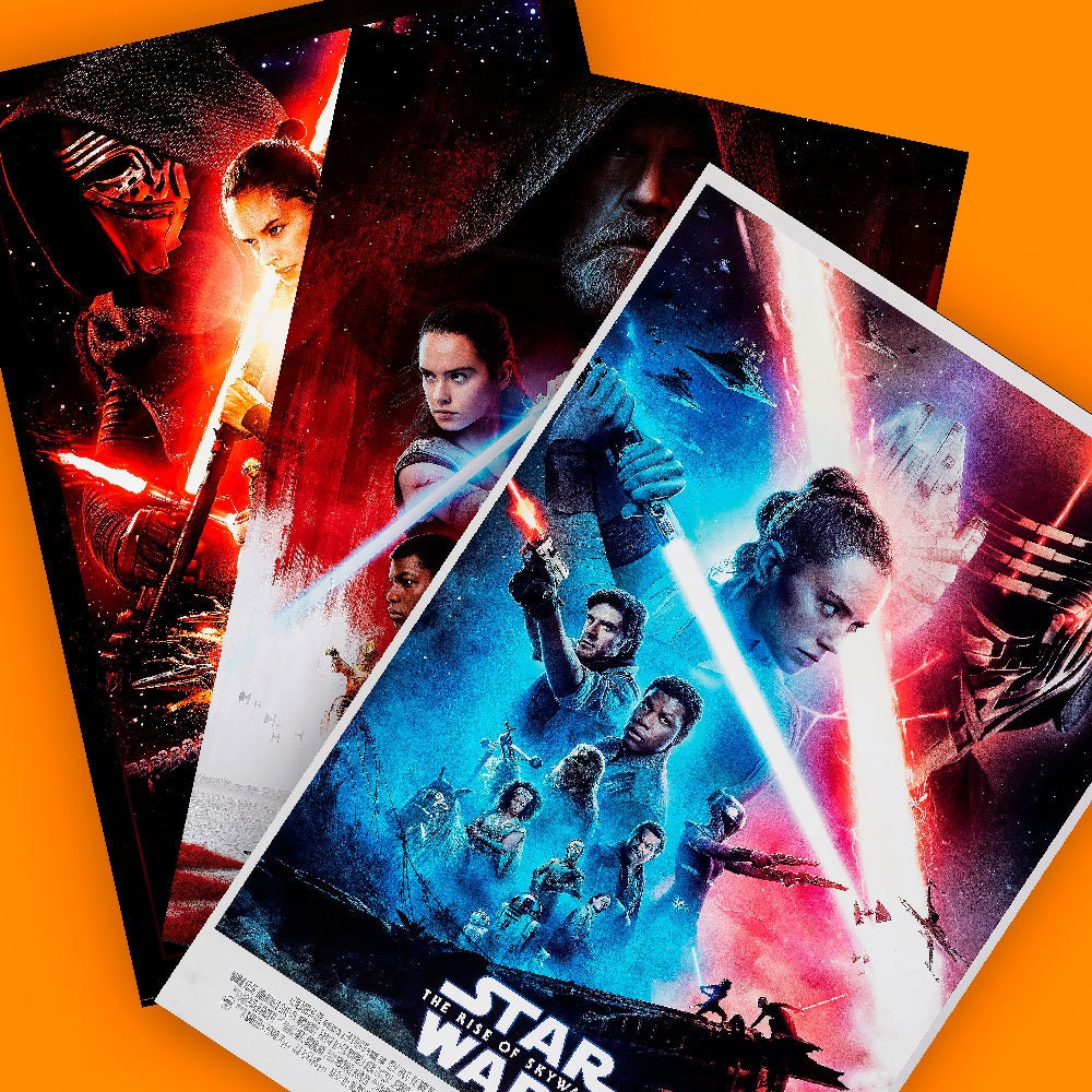 Star Wars Movie Poster Collection Bundle Set of 9 - 11X17 13X19 NEW USA