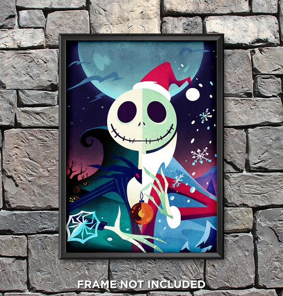 8.5 X 11 Halloween Door Art Print the Nightmare Before 