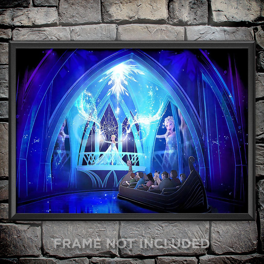 Frozen Ever After Concept Art Print Poster Epcot Center Disney World