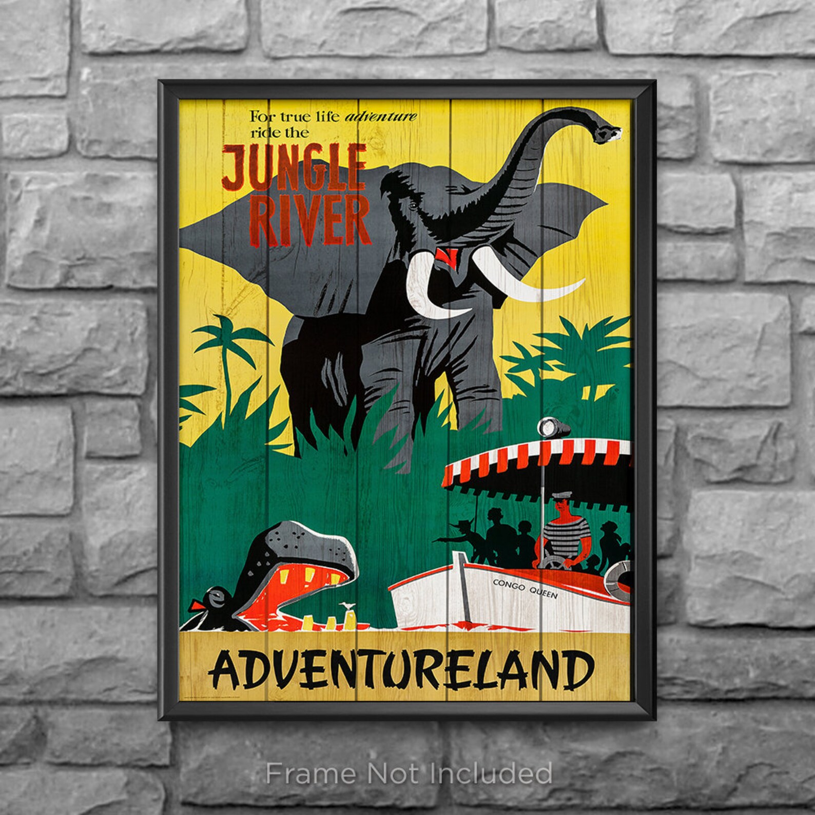 Jungle Cruise Attraction Print Poster Disney World Disneyland - Etsy