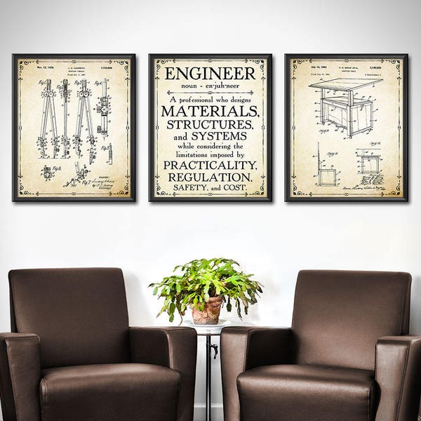 Engineering Wall Art Etsy