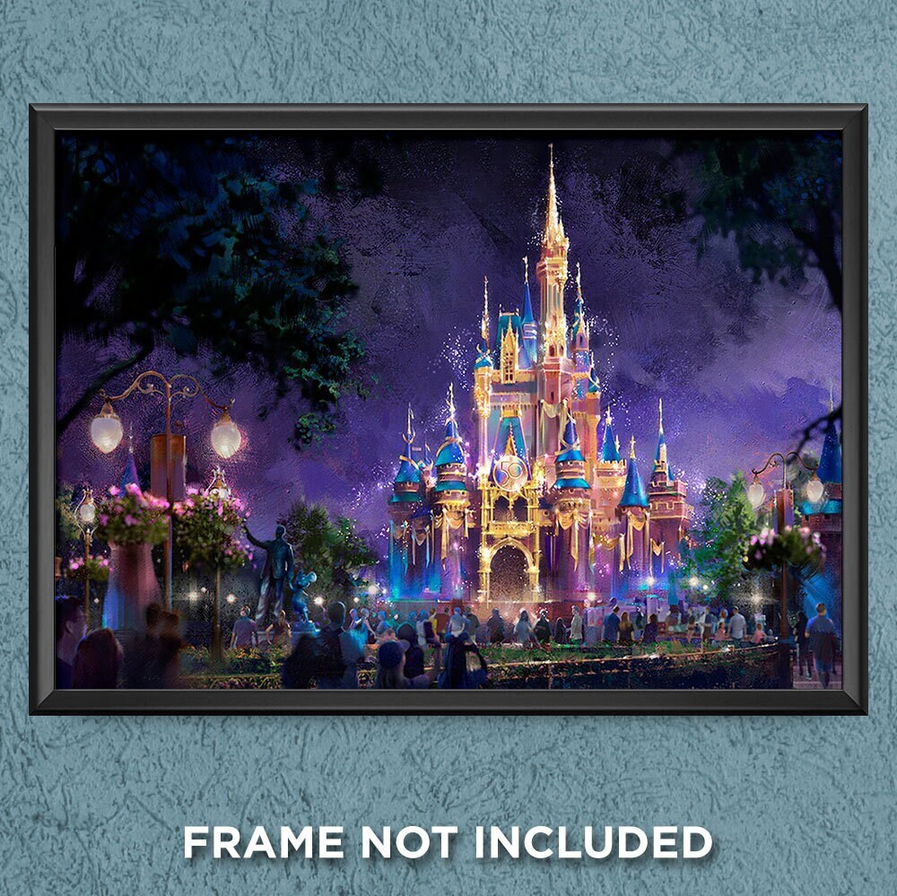 Disney World 50th Anniversary Magic Kingdom Iridescent Castle Etsy Disney World 50th Anniversary Magic Kingdom Iridescent Castle Etsy