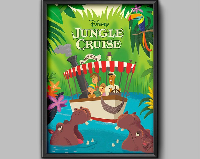 Jungle Cruise Map Print Poster Disneyland Disney World Magic - Etsy