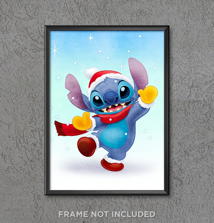 Disney New Christmas Gifts Lilo & Stitch Santa Dangle Acrylic