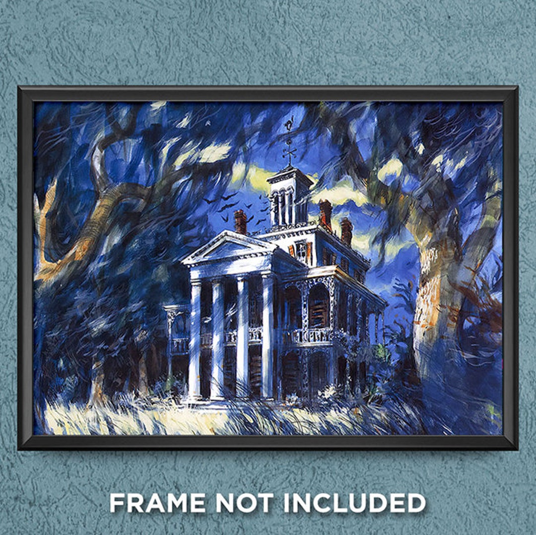 Haunted Mansion Concept Art Print Poster Disneyland Disney World Wall ...