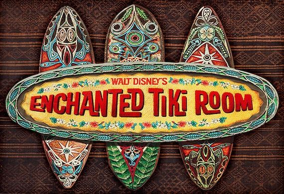 Enchanted Tiki Room Attraction Entrance Sign Poster Print