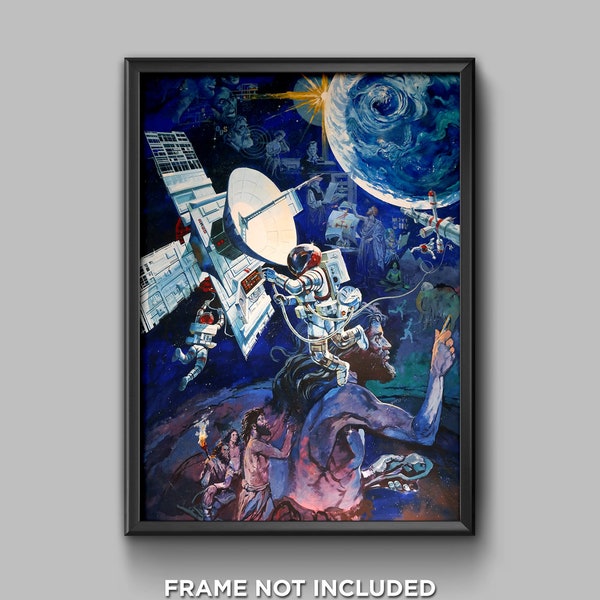 Epcot Spaceship Earth Mural Art Print Poster Magic Kingdom Walt Disney World Showcase Wall Decor - 3185