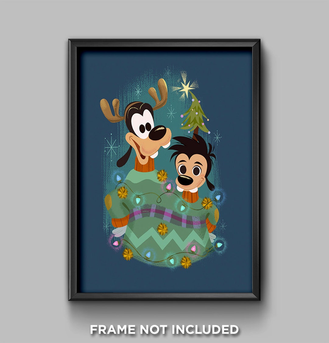 Disney Christmas Goofy and Max Christmas Presents Disneyland - Etsy Israel