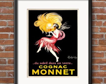 Leonetto Cappiello ART NOUVEAU Print Cognac Monet French Home Decor Poster Kitchen Decor Poster Restaurant Decor Bar Decor Bar Poster 612