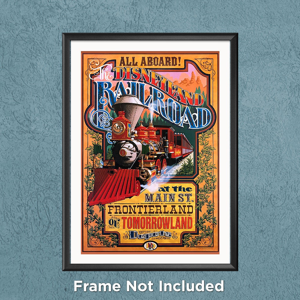 Discover Disneyland Railroad Attraction Poster