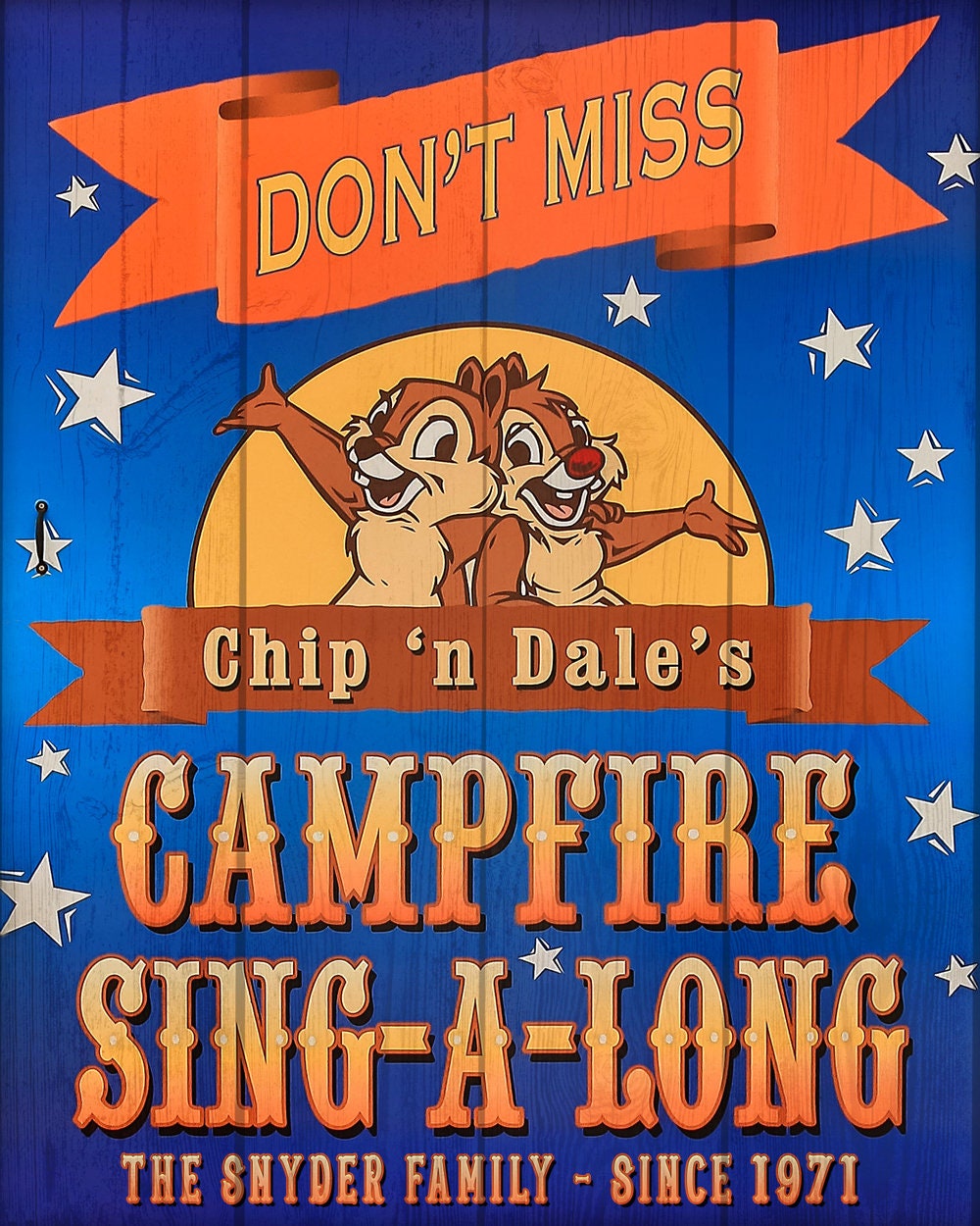 CHIP AND DALE CAMPFIRE 