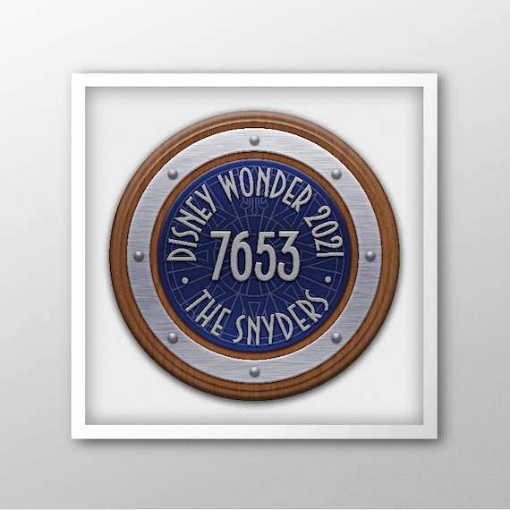 Disney Cruise Line Porthole Personalized Print Poster Replica - Etsy