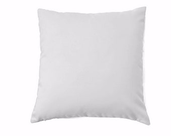 White Sunbrella Canvas pillow cover, indoor / outdoor decorative pillow cover