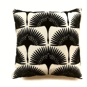 Genevieve Gorder Flock Velvet Onyx  Pillow Cover