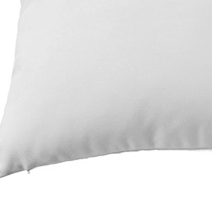 White Sunbrella Canvas pillow cover, indoor / outdoor decorative pillow cover immagine 2