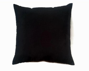 Sunbrella Canvas Black , indoor / outdoor decorative pillow cover
