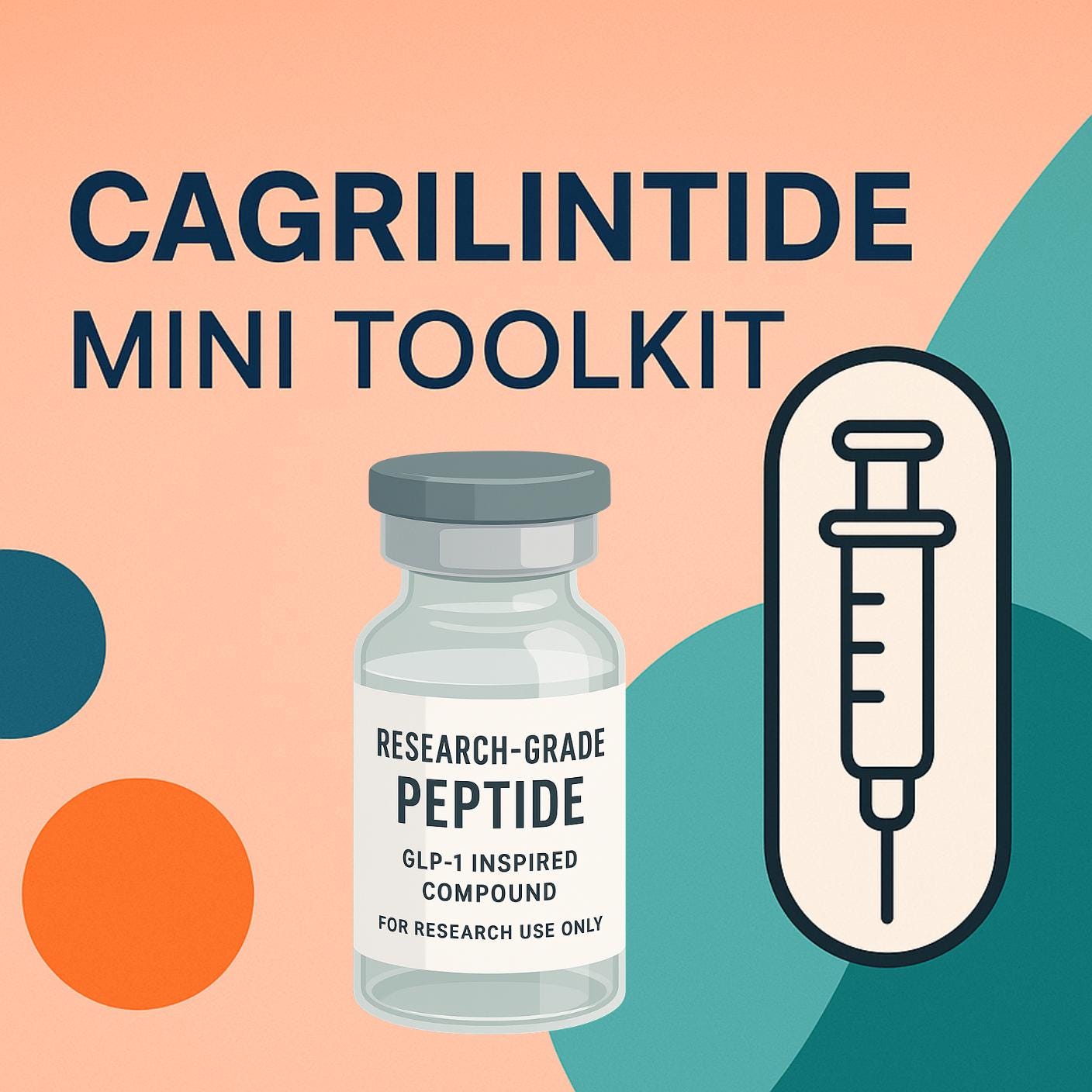 Cagrilintide Mini Tool Kit | Peptide Tracker + Supplies List |  Research-based Protocol Support | Digital Download