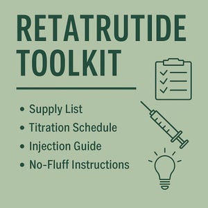 Minikit de herramientas de retatrutida / Rastreador de péptidos GLP-R3 + Lista de suministros / Apoyo a protocolos de investigación / Descarga digital imagen 2