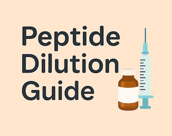 Universal Peptide Dilution Guide + Worksheet | Peptide Mixing Chart, Syringe Unit Conversion, PDF Instant Download | Peptide Reconstitution