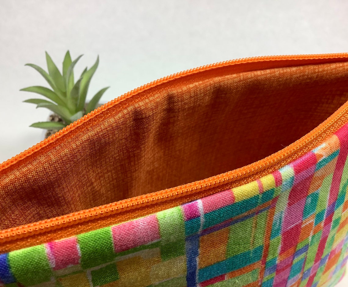 Bolso cosmético grande rosa verde azul púrpura amarillo | Etsy