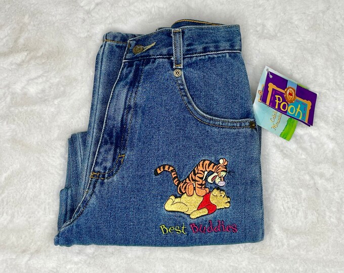 High Waisted Pooh Best Buddies Jeans 24/25x22.5 DEADSTOCK