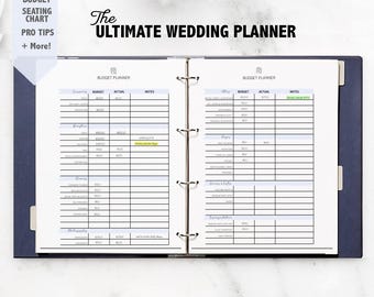Hochzeitsplaner druckbar, Hochzeitsmappe, digitaler druckbarer Planer, Hochzeitsplaner Bundle, Planungsbuch, Hochzeitsplaner