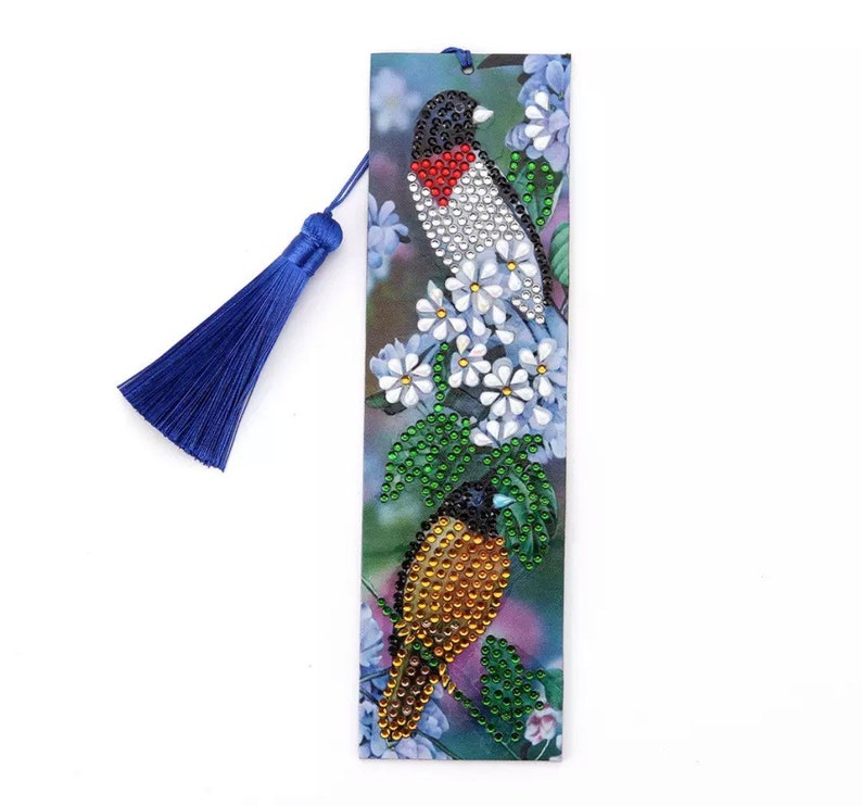 US Seller. Bird Diamond Painting Bookmark Kit. Easy Fast. Etsy