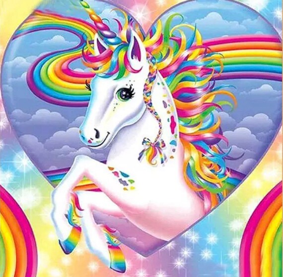 US Seller. 25x25cm Colorful Rainbows Unicorn Beginners Etsy