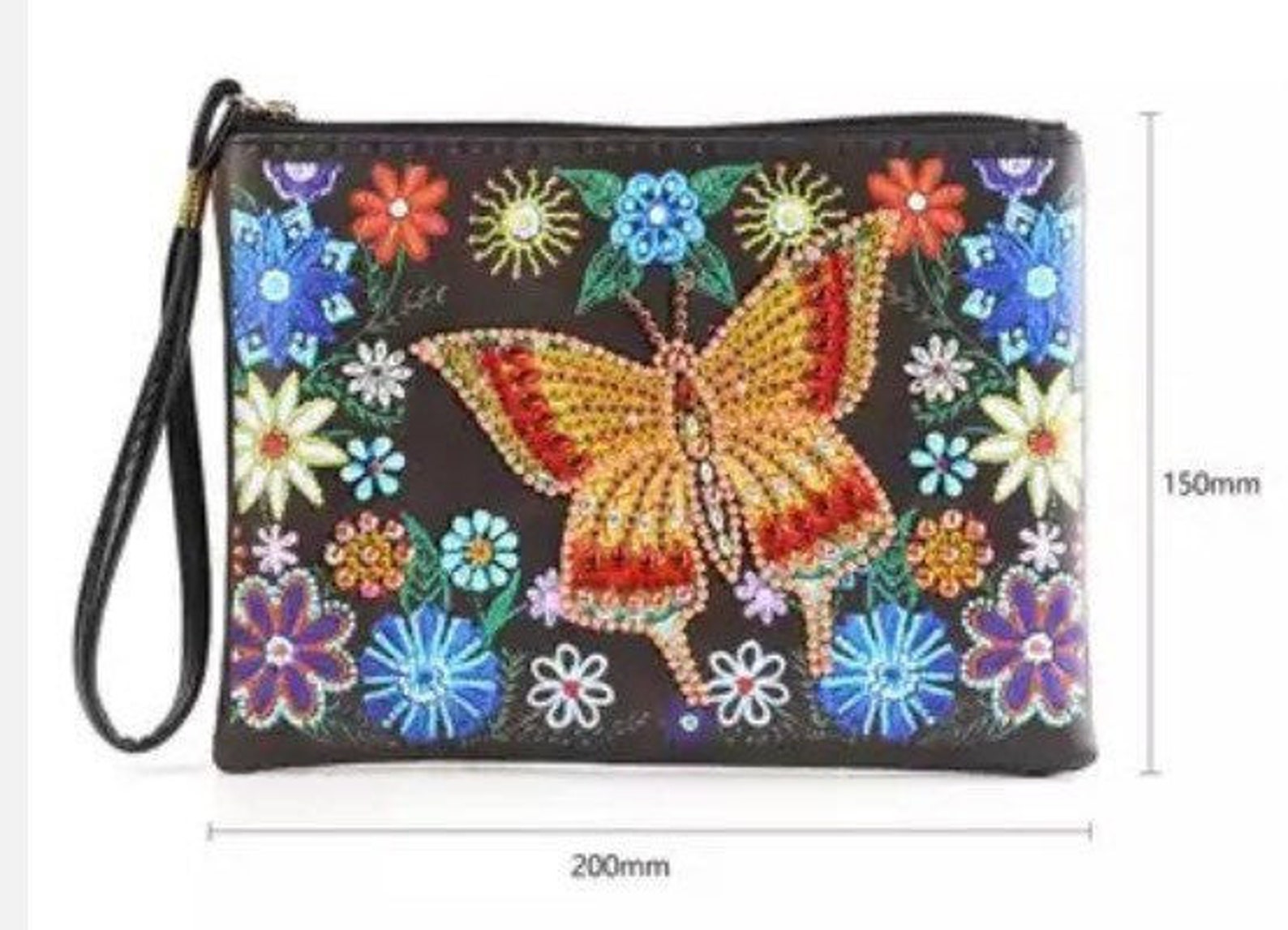 US Seller. Diamond Painting kit Wristlet Bag Cosmetic Bag Etsy