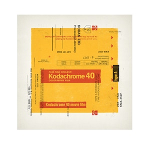 Kodachrome 40 - 3-color screenprint poster - 26&quot; x 26&quot;