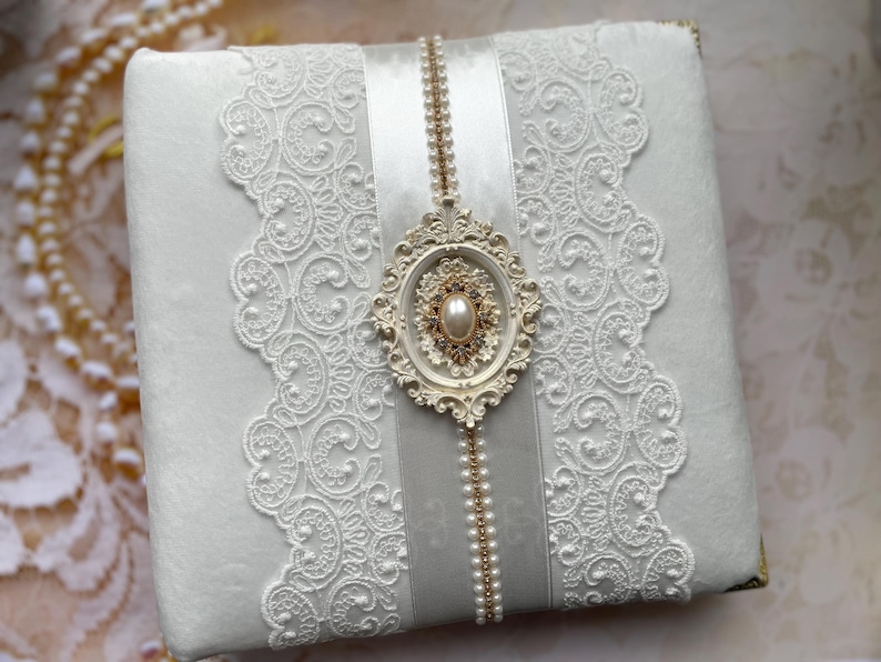Wedding photo album custom velvet photo album family photo album wedding anniversary album personalized wedding shabby chic Victorian decor