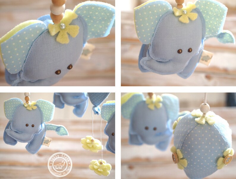 Elephant Mobile for Boys Baby Boy Decor Elephant Mobile for Etsy