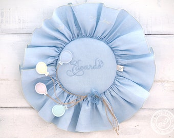 Personalized Baby Wreath for Hospital Door and Nursery Decor with Custom Embroidery | Handcrafted Newborn Decoration