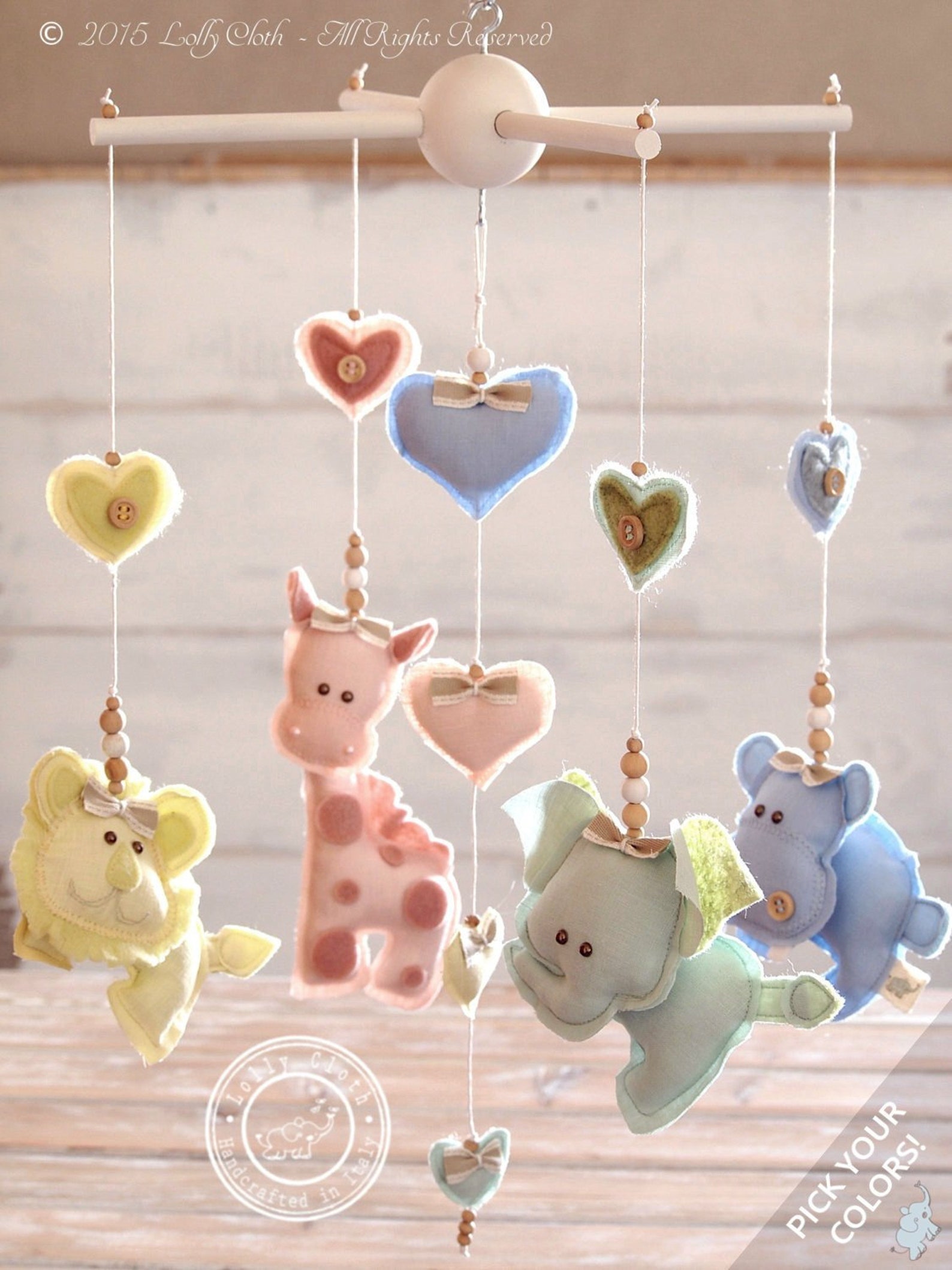 Safari Baby Mobile Safari Nursery Decor Animal Mobile Baby Etsy