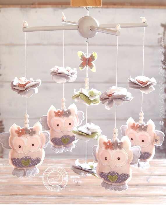 baby girl nursery mobile