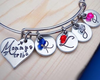 Personalized Jewelry for Mom - Grandmother Bracelet - Christmas Gift for Grandma - Birthstone Jewelry - Gift for Mom - Keepsake Gift