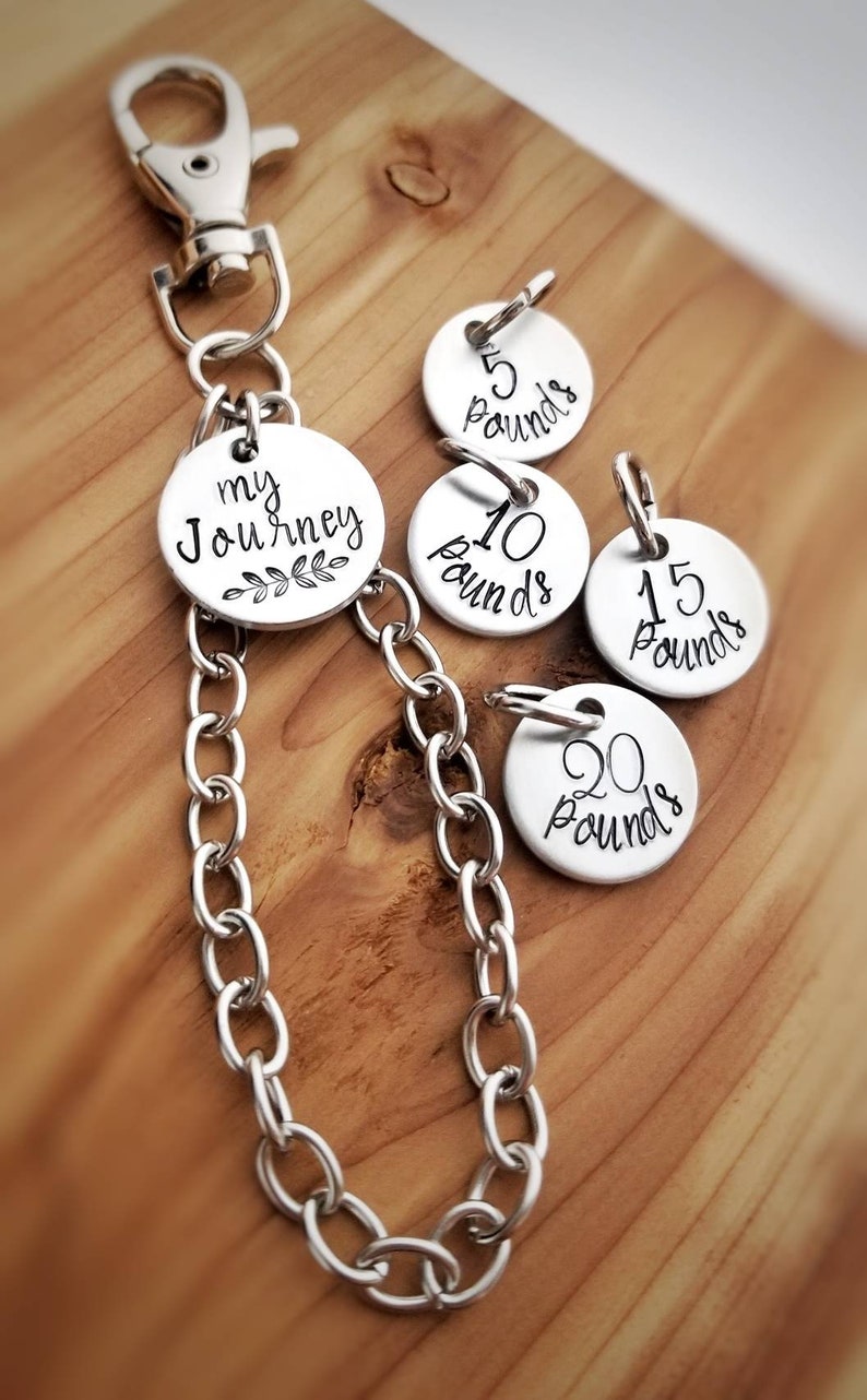 Weight Loss Keychain Weight Loss Charms Weight Tracker Etsy
