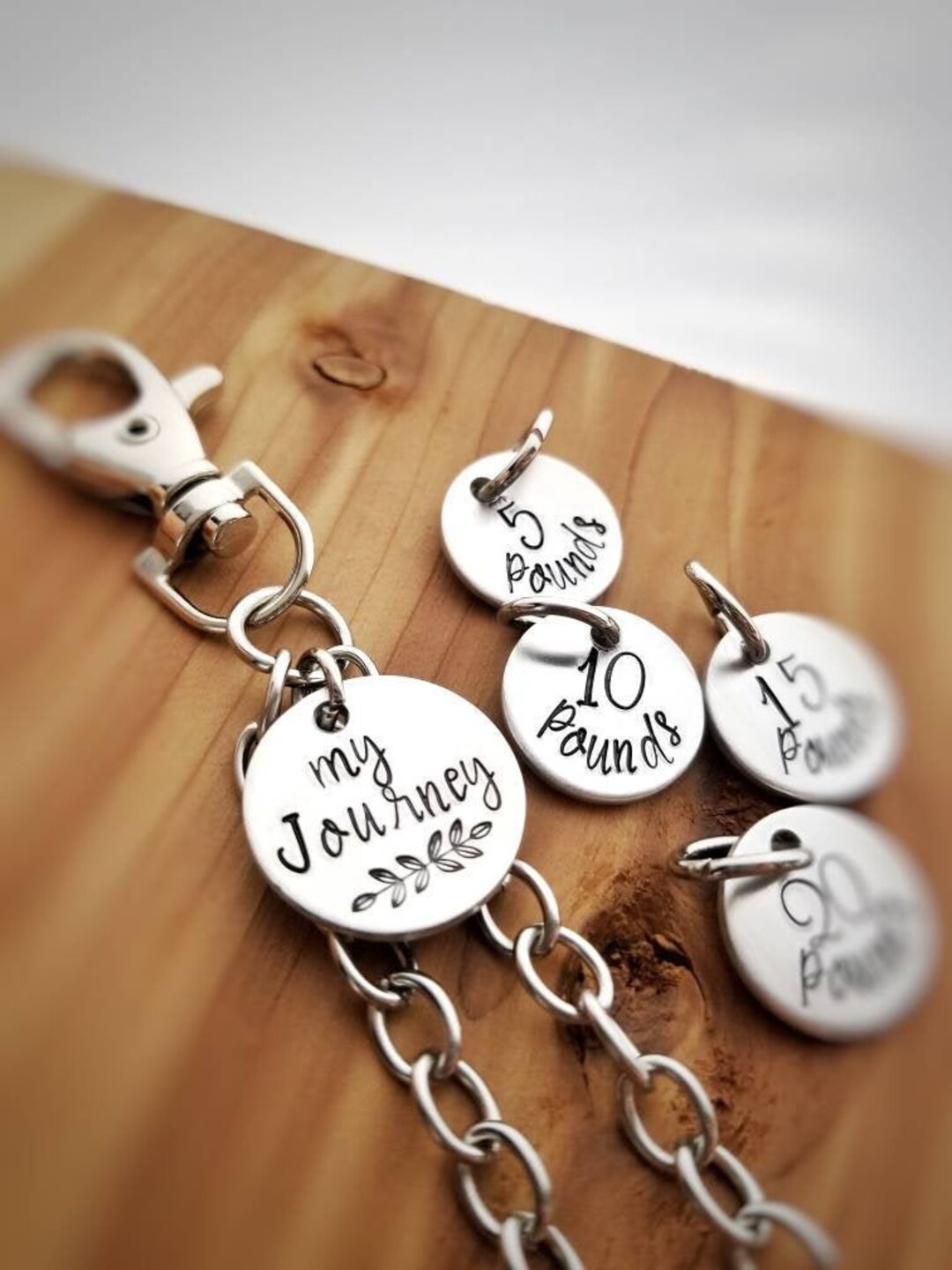 Weight Loss Keychain Weight Loss Charms Weight Tracker Etsy