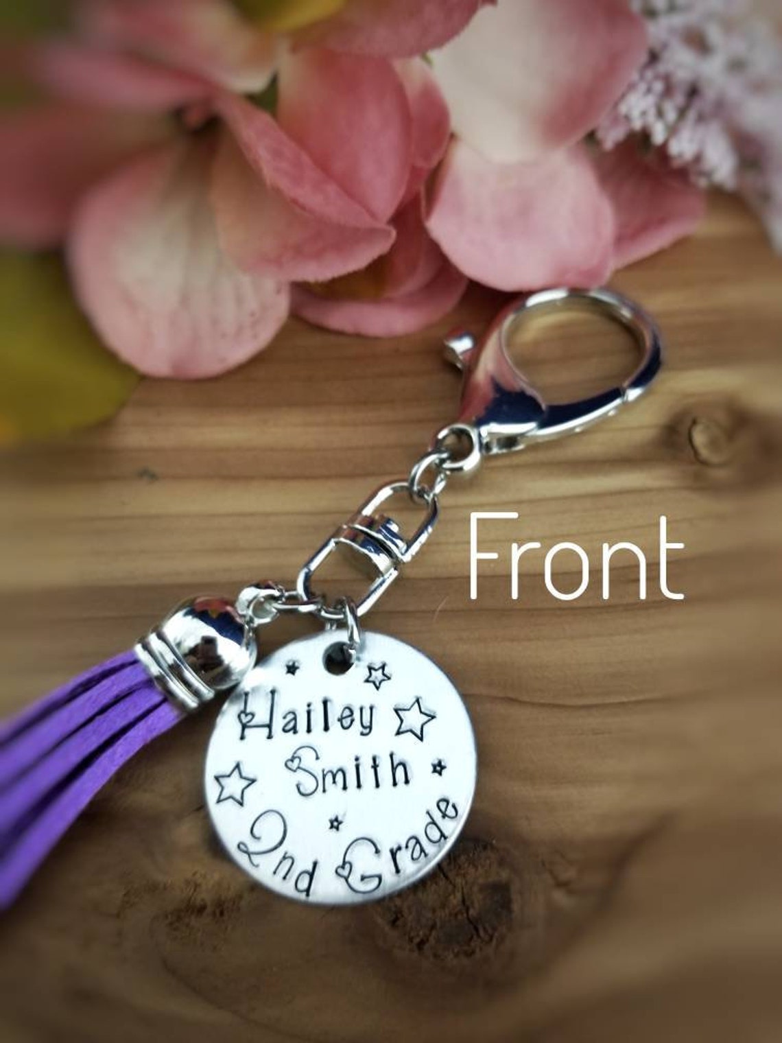 Backpack Charm Personalized Book Bag Tag Bus Number Charm Etsy